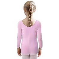 Wegetit Gymnastics Leotard For Girls Toddler Dance Outfit Ballet Bodysuit Tutu Skirt Long Sleeve 4T 5T Purple 46 Years