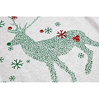 Family Feeling Big Girls Boys Long Sleeve Christmas Pajamas Sets 100 Cotton Pyjamas Kids Pjs Size 14 Reindeer