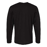 Lat Fine Jersey Long Sleeve Tee Black M