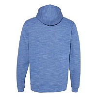 J America Mlange Fleece Hooded Sweatshirt Royal M