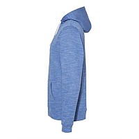 J America Mlange Fleece Hooded Sweatshirt Royal M