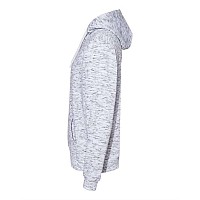 J America Mlange Fleece Hooded Sweatshirt White S