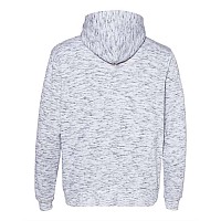 J America Mlange Fleece Hooded Sweatshirt White S