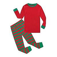 Kikizye Little Girls Boys Matching Christmas Pajamas Sets 100 Cotton Sleepwears Kids Pjs Size 6 Striped