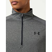 Under Armour Mens Ua Tech Zip Long Sleeve Lg Gray