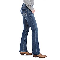 Wrangler Womens Willow Mid Rise Performance Waist Boot Cut Ultimate Riding Jean Davis 136