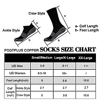 Footplus Winter Copper Jogging Socks Men Women Low Cut Copper No Odor Running Walking Marathon Arch Support Athletic Gym Yoga Cu