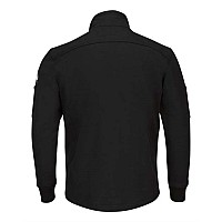 Bulwark Zip Front Fleece Jacketcotton Spandex Blend Black L