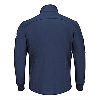 Bulwark Zip Front Fleece Jacketcotton Spandex Blend Navy L