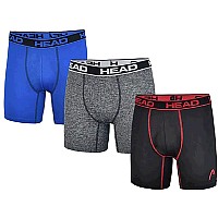 Head Mens Boxer Briefs Performance Or Cotton Stretch 12Pack Tagless Medium