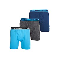 Head Mens Boxer Briefs Performance Or Cotton Stretch 12Pack Tagless Medium