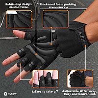 Simari Breathable Workout Gloves For Men And Women Padded Weight Lifting Gloves With Great Grip Full Palm Protection For Gym T