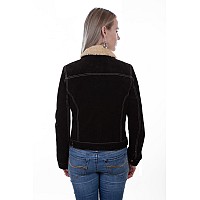 Faux Shearling Jean Jacket