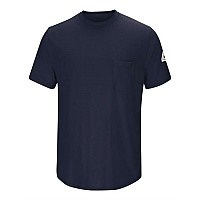 Bulwark Short Sleeve Lightweight Tshirt Long Sizes Navy Xlt