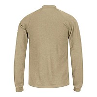 Bulwark Long Sleeve Henley Shirt Cooltouch2 Khaki L