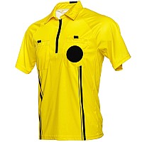 Murray Sporting Goods Prostyle Soccer Referee Jersey Short Sleeve Officials Short Sleeve Soccer Referee Shirt Yellow Larg