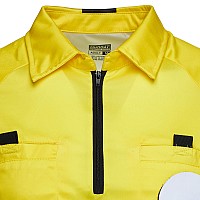 Murray Sporting Goods Prostyle Soccer Referee Jersey Short Sleeve Officials Short Sleeve Soccer Referee Shirt Yellow Larg