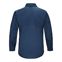 Red Kap Mimix Long Sleeve Work Shirt Navy M