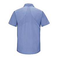 Red Kap Mimix Short Sleeve Workshirt Long Sizes Light Blue Xlt