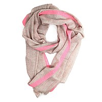 Anchor21 Scarf Womens Pink Scarf 24 X 76 24 X 76 Viscose Wool