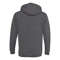 Badger Fitflex French Terry Hooded Sweatshirt Charcoal S