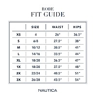 Nautica Womens Soft Robe Above Knee 34 Length Sleeve Lightweight Robe Cotton Knit Jersey Sleepwear And Loungewear Eggplan