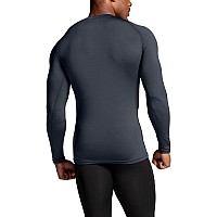 Athlio Mens Thermal Long Sleeve Compression Shirts Winter Gear Sports Base Layer Top Athletic Running Tshirt Active Top 3Pa