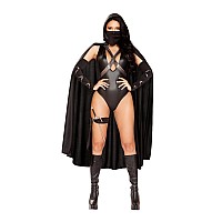 4898 5Pc Ninja Villain Smallmedium Black