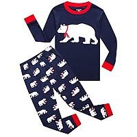 Family Feeling Big Girls Boys Long Sleeve Christmas Pajamas Sets 100 Cotton Pyjamas Kids Pjs Size 14 Bear