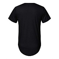 Bella Canvas Jersey Curved Hem Tee Black Xl