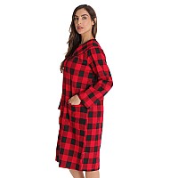 Dreamcrest Short Sleeve Flannel Duster Housecoat Women Sleepwear 9280101951X