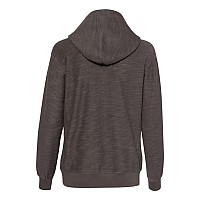 J America Womens French Terry Sport Lace Scuba Hooded Pullover Charcoal S