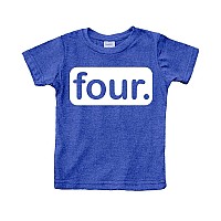 4Th Birthday Shirt Boy Gifts For 4 Year Old Boys Shirts Toddler Tshirt Fourth Charcoal Blue 5 Years