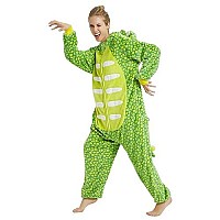 Abenca Fleece Men Triceratops Dinosaur Onesie Pajamas For Adult Cartoon One Piece Animal Halloween Christmas Cosplay Costume Li