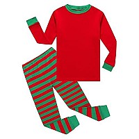 Family Feeling Big Girls Boys Matching Christmas Pajamas Sets 100 Cotton Sleepwears Kids Pjs Size 14 Striped