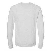 Bella Canvas Unisex Sponge Fleece Raglan Crewneck Sweatshirt Ash S