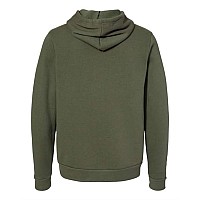 Bella Canvas Unisex Sponge Fleece Hoodie Military Green Xl