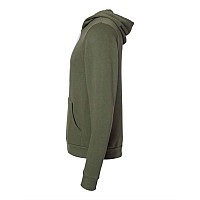 Bella Canvas Unisex Sponge Fleece Hoodie Military Green Xl