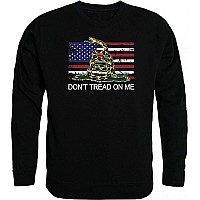 Graphiccrewneck Flag Wgadsden Black S