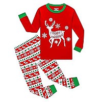 Family Feeling Adult Mens Holiday Christmas Pjs Reindeer Matching Matching Family Pajamas Sets Long Sleeve Red Pjs Size Xxl