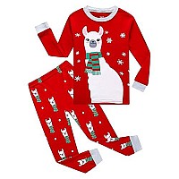 Kikizye Christmas Pajamas Baby Boys Llama Ugly Long Sleeve Cotton Pjs Cotton Toddler Xmas Sleepwears Size 1824 Months