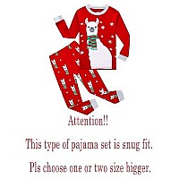 Kikizye Christmas Pajamas Baby Boys Llama Ugly Long Sleeve Cotton Pjs Cotton Toddler Xmas Sleepwears Size 1824 Months