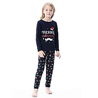 Ventelan Family Matching Christmas Pajamas Set Holiday Santa Claus Sleepwear Cotton Pjs Set For Couples And Kids