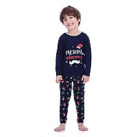 Ventelan Family Matching Christmas Pajamas Set Holiday Santa Claus Sleepwear Cotton Pjs Set For Couples And Kids