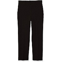 Van Heusen Boys Size Flex Stretch Flat Front Dress Pants Black 12 Slim