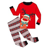 Family Feeling Big Girls Boys Long Sleeve Christmas Pajamas Sets 100 Cotton Pyjamas Kids Pjs Size 12 Reindeer