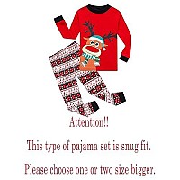 Family Feeling Big Girls Boys Long Sleeve Christmas Pajamas Sets 100 Cotton Pyjamas Kids Pjs Size 12 Reindeer