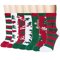 Womens Winter Fuzzy Socks Cozy Fluffy Socks Warm Fuzzy Christmas Socks For Women Gifts Xchristmas 017 Pairs