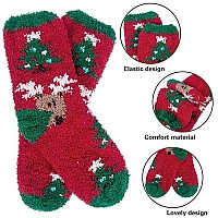 Womens Winter Fuzzy Socks Cozy Fluffy Socks Warm Fuzzy Christmas Socks For Women Gifts Xchristmas 017 Pairs