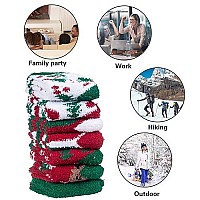 Womens Winter Fuzzy Socks Cozy Fluffy Socks Warm Fuzzy Christmas Socks For Women Gifts Xchristmas 017 Pairs